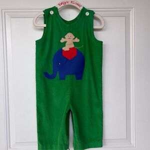 •Funtasia Too!• Corduroy Appliqué Longall Romper - Size 18 Months